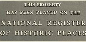 Historic designation plaque: