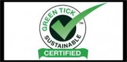 The green tick renewable qualified logo